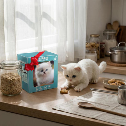 Interactive Robot Cat – Realistic Plush Pet That Walks, Barks & Wags Its Tail 🐱