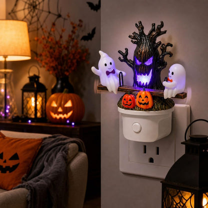 Lighted Ghost On Seesaw Night Light