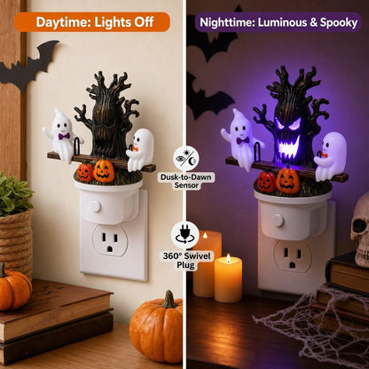 Lighted Ghost On Seesaw Night Light