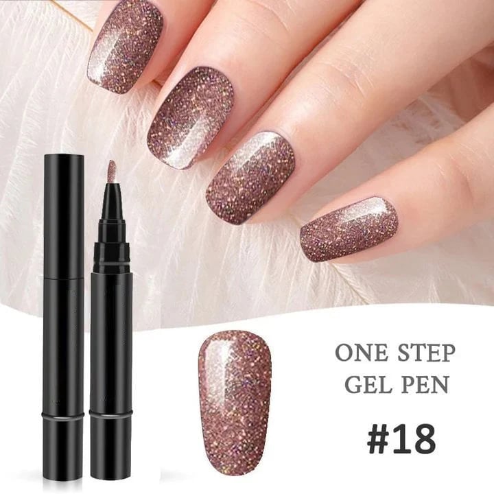 💅 Limited Time Buy 1 Get 1 Free! ✨One Step Nail Gel Pen🎨Free handheld mini UV nail lamp💡