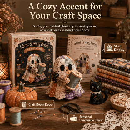 🔥40% Off Last Day - 👻 Little Ghost’s Cozy Halloween DIY Patchwork Kit