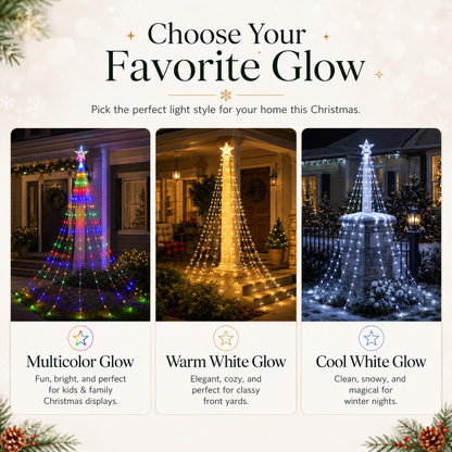 🔥Last Day 50% OFF✨ Outdoor Star Tree String Lights🌟 – 🌈Turn Your Yard Into A Magical Light Show🔥