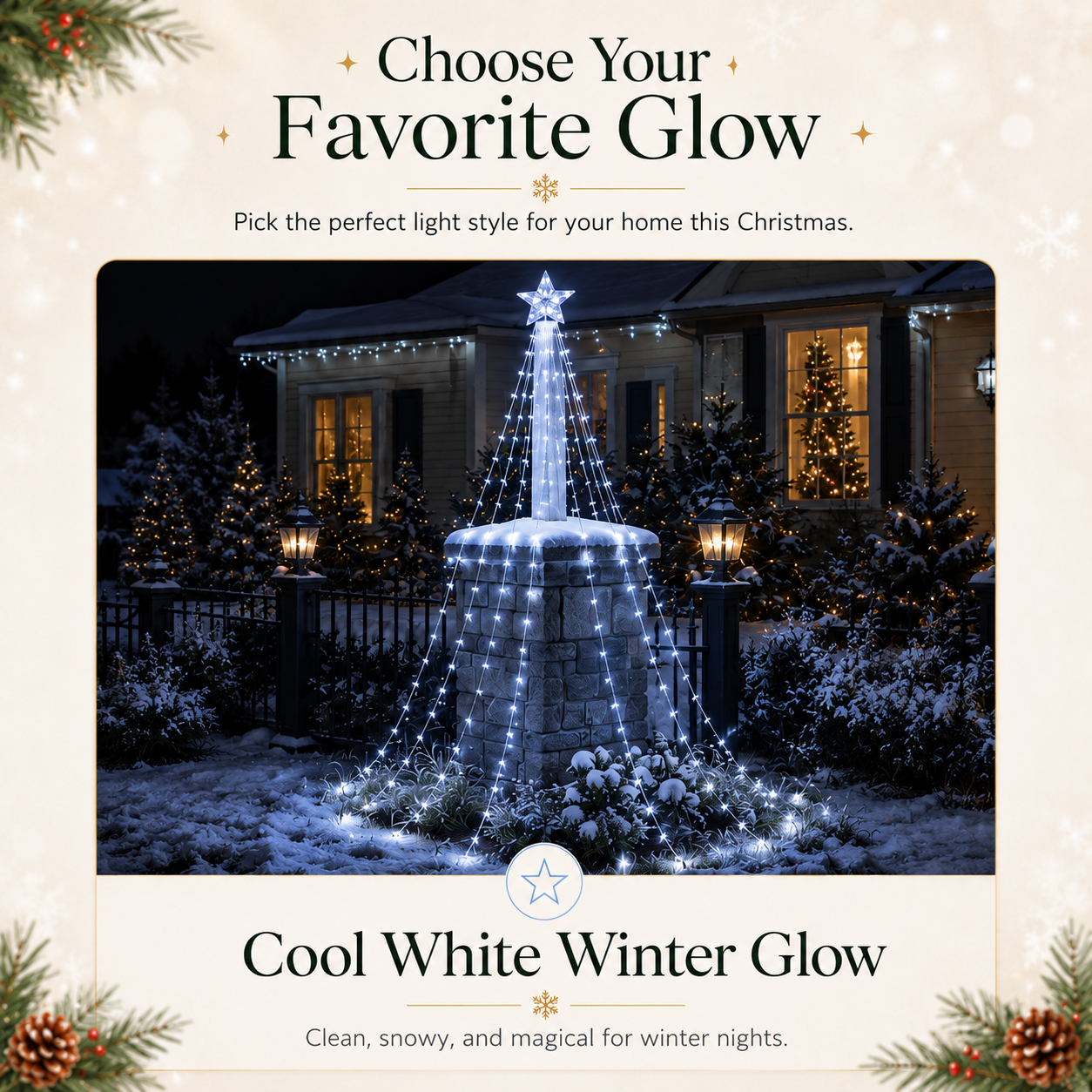 🔥Last Day 50% OFF✨ Outdoor Star Tree String Lights🌟 – 🌈Turn Your Yard Into A Magical Light Show🔥