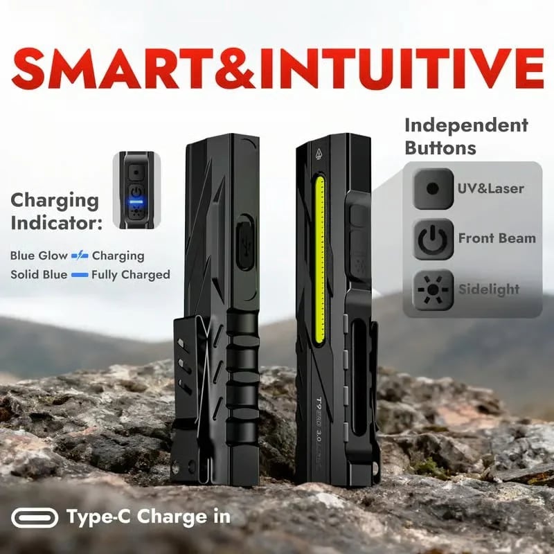 🎁 Limited-time offer available 49%-T9 PRO EDC Flashlight